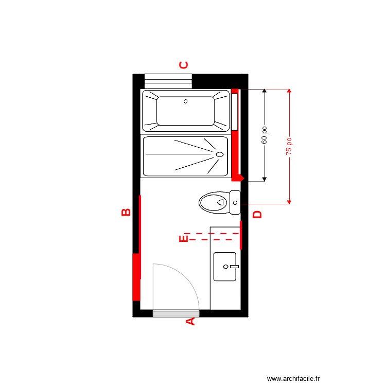 Laroche &eacute;tage Menuiserie. Plan de 0 pièce et 0 m2