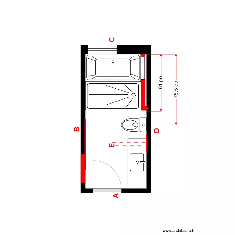 Laroche étage Menuiserie. Plan de 1 et 6 m² Laroche étage Menuiserie. Plan de 1 et 6 m²