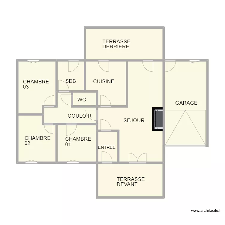 CODOGNAN CHERON. Plan de 