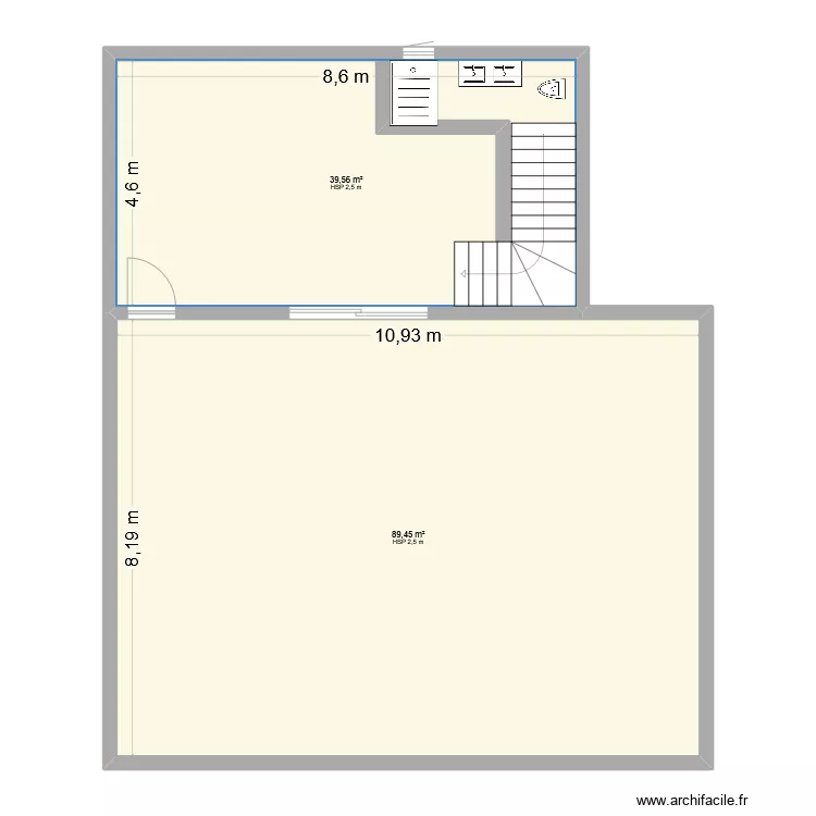 maison. Plan de 