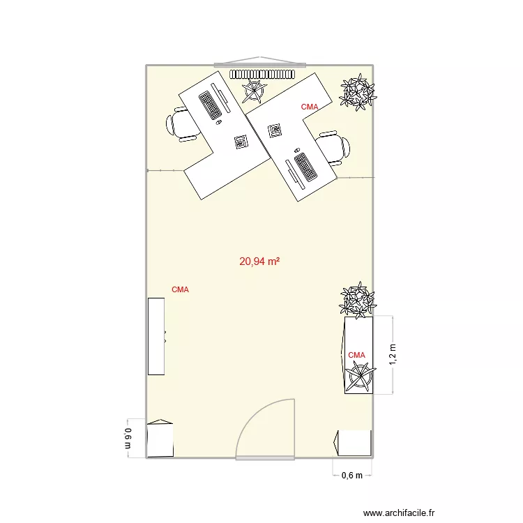 bureau111- CMA+MHG. Plan de 1 et 21 m² bureau111- CMA+MHG. Plan de 1 et 21 m²