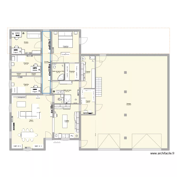 meubl&eacute;e 4 12 02 2025. Plan de 