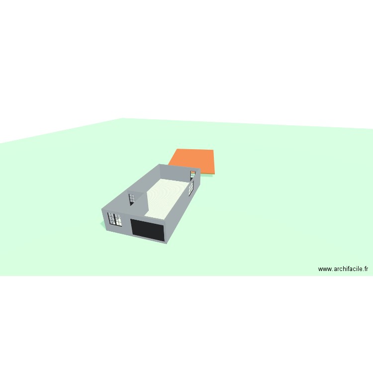 alvelhe. Plan de 2 pièces et 84 m2