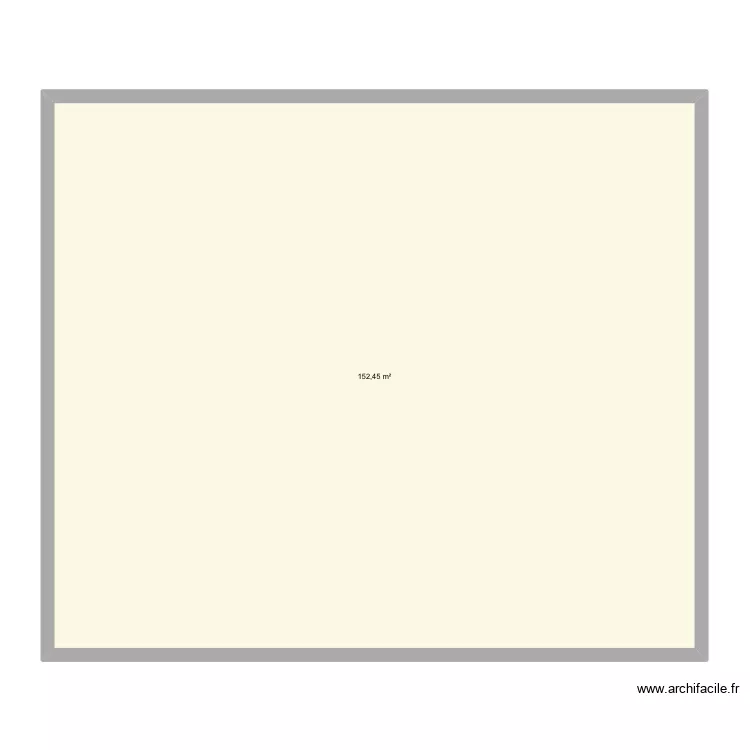 Travaille. Plan de 1  et 152 m²