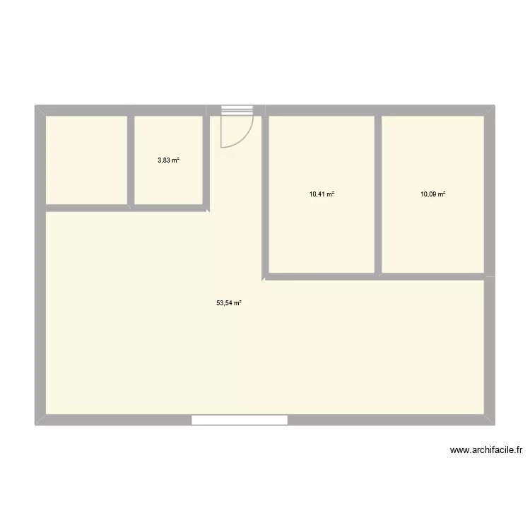 Saint P&eacute;ran. Plan de 4  et 78 m²
