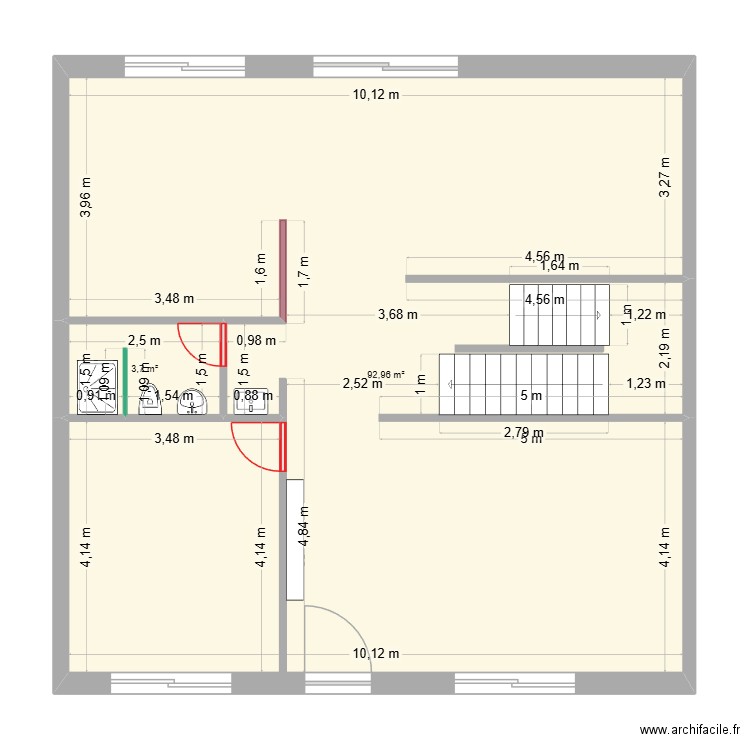 villa florida. Plan de 2 pièces et 97 m2