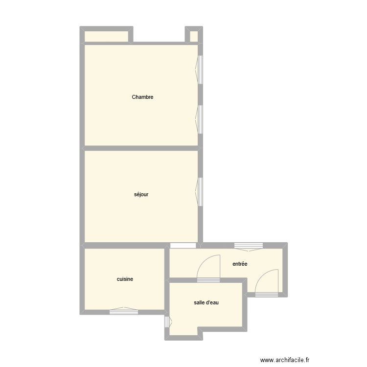 NOURRY. Plan de 7 pièces et 42 m2
