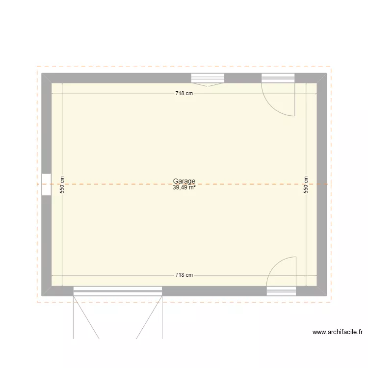 garage chris. Plan de 