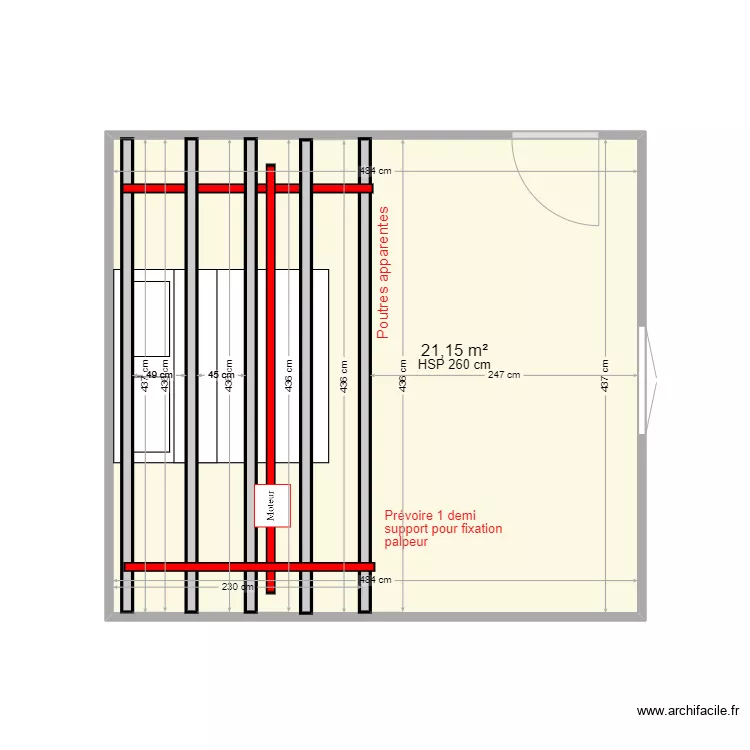 BAUDRY CHAMBRE. Plan de 