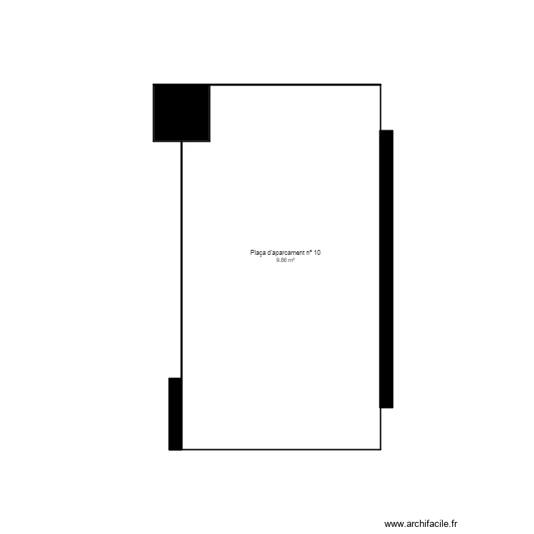 ED. L'AMETLLER, 8-E. ANDORRA. Plan de 3  et 12 m²