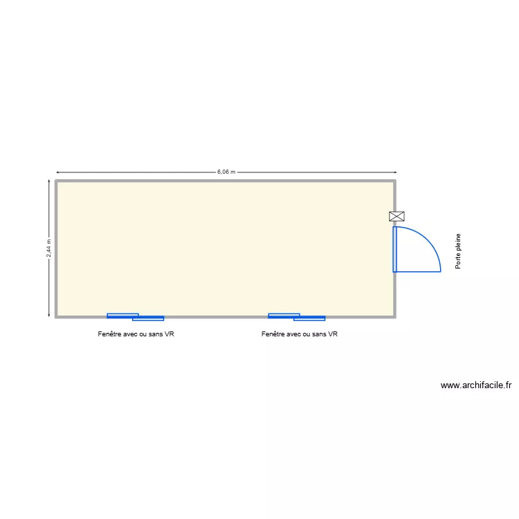 V545. Plan de 1 Pièce et 14 m² V545. Plan de 1 Pièce et 14 m²