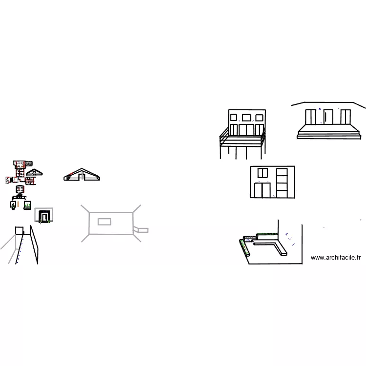 combles. Plan de combles. Plan de