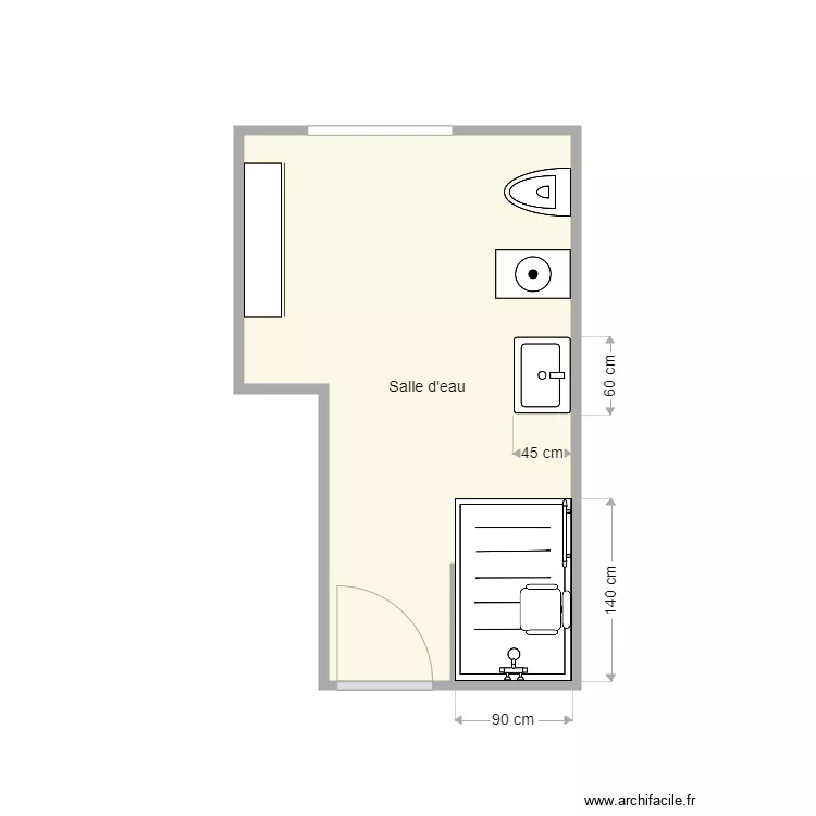 Plan apr&egrave;s travaux Hegedus. Plan de 