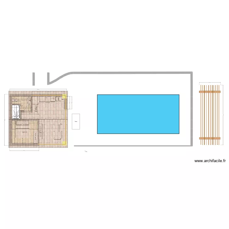 Pool house - V3. Plan de Pool house - V3. Plan de