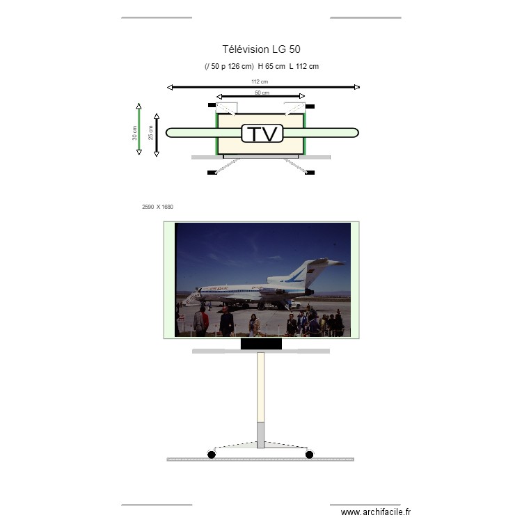 I- 01 Télévision 24. Plan de 0 pièce et 0 m2