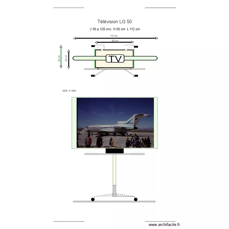 I- 01 T&eacute;l&eacute;vision 24. Plan de 