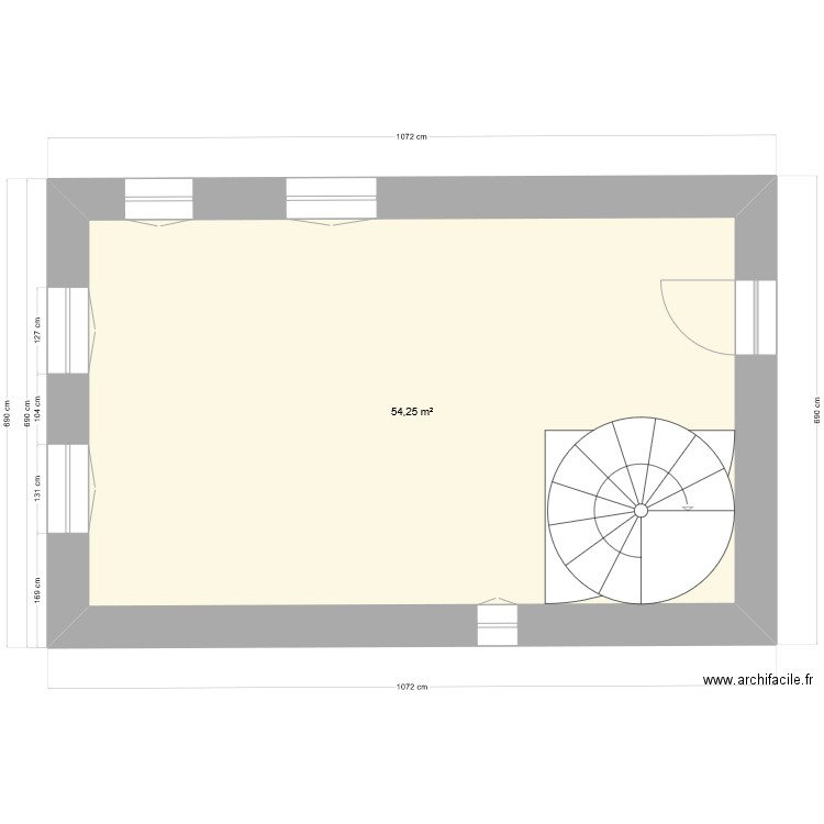 Riou 2 etage 1. Plan de 0 pièce et 0 m2
