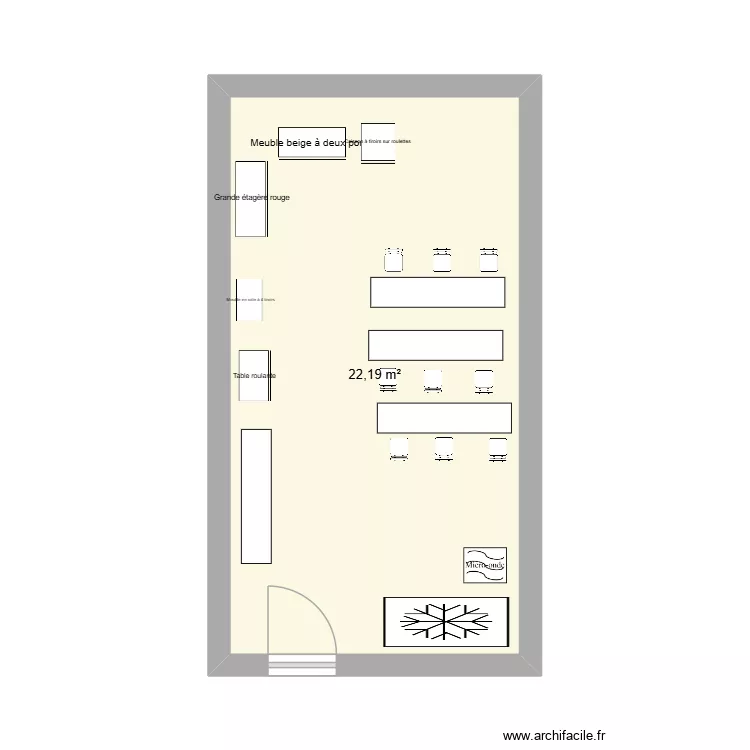 Projet. Plan de 1 et 22 m² Projet. Plan de 1 et 22 m²