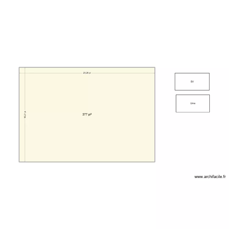 Test ENG. Plan de 1  et 35 m²