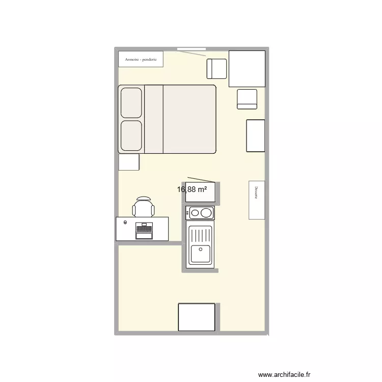 appartement arthur 2. Plan de 1 et 17 m² appartement arthur 2. Plan de 1 et 17 m²