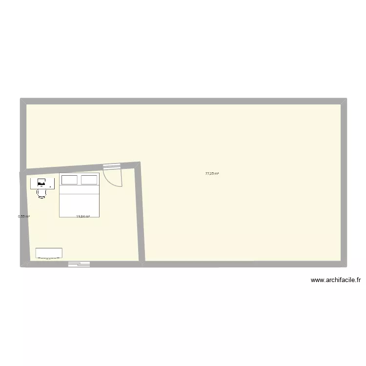 Moi. Plan de 3  et 98 m²