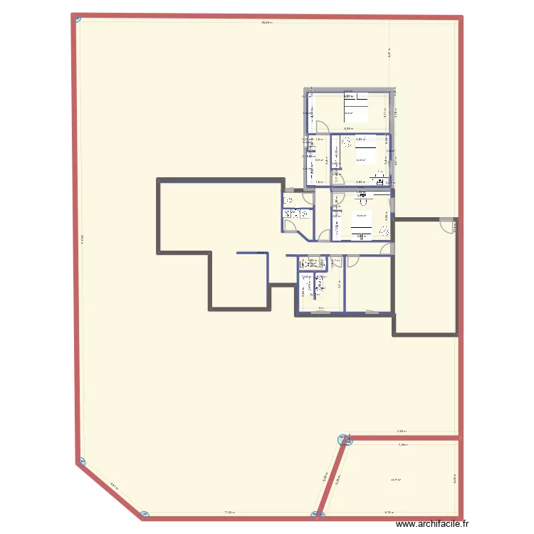PlanMaisonSurParcelle. Plan de 