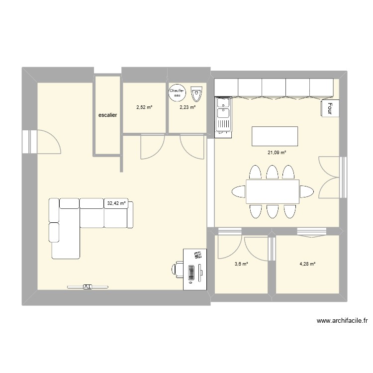 Maison *. Plan de 0 pièce et 0 m2
