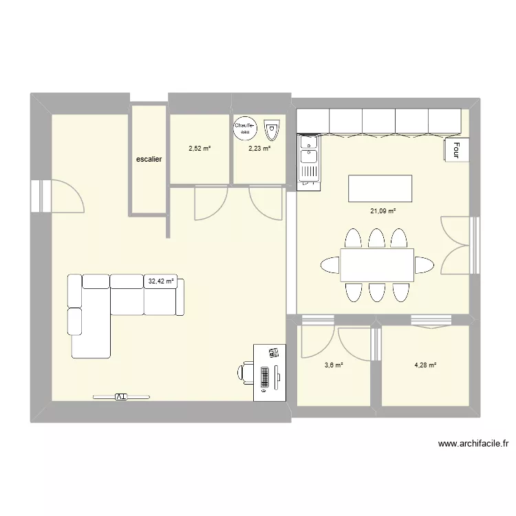 Maison *. Plan de 7 et 68 m² Maison *. Plan de 7 et 68 m²