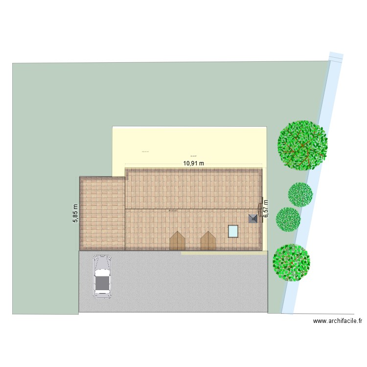 MYMY. Plan de 1 pièce et 81 m2