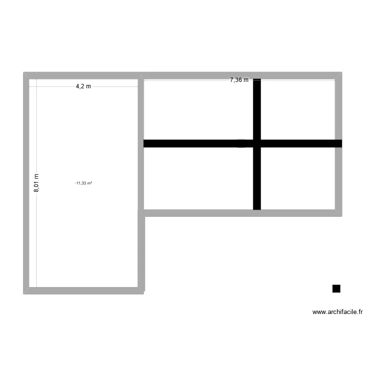 ANDERT ET  COMDON 2. Plan de 1  et 34 m²