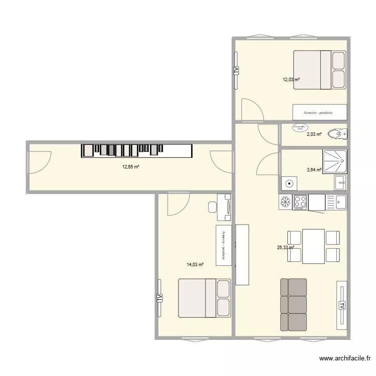 rdc+2 lot 2 Yvetot 5. Plan de 6 et 70 m² rdc+2 lot 2 Yvetot 5. Plan de 6 et 70 m²