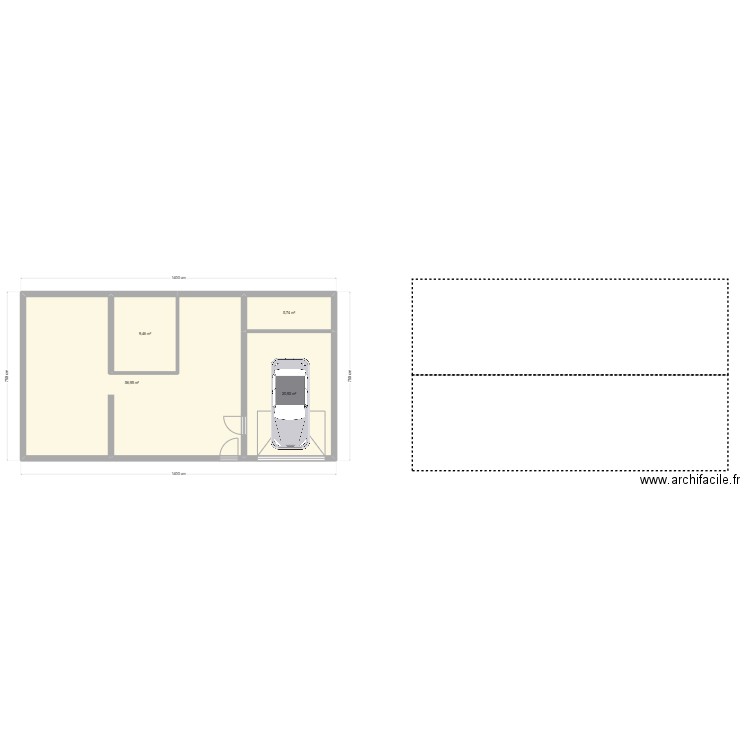 Maison normandie 2. Plan de 4 pièces et 93 m2