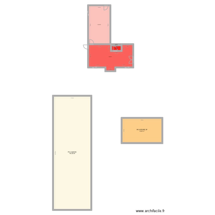 plan 1. Plan de 6 pièces et 254 m2