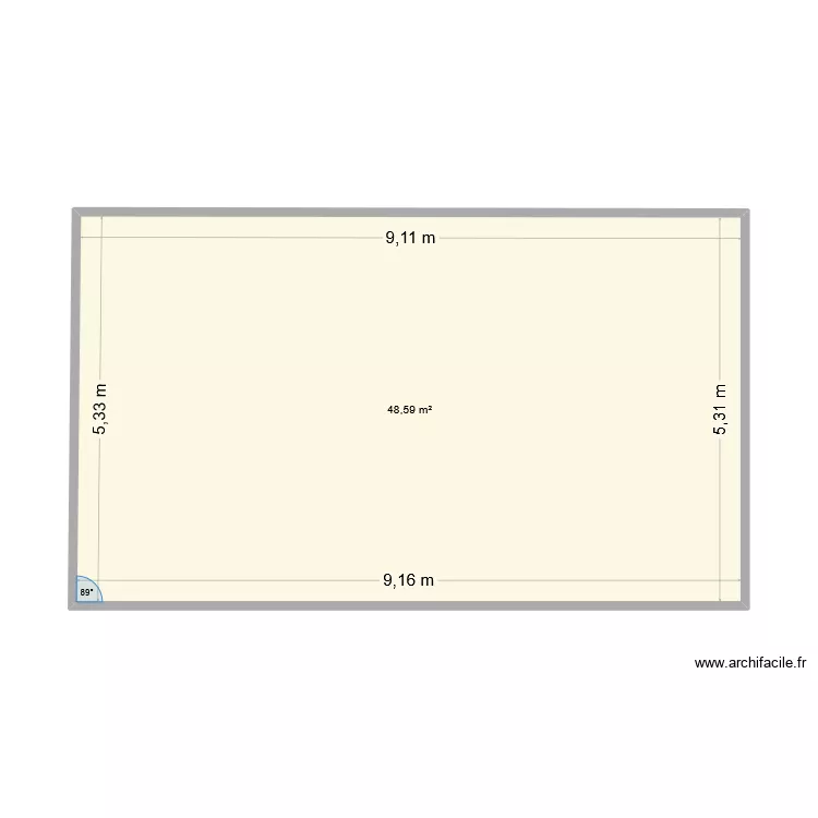 Bostsainthilaire. Plan de 1  et 49 m²