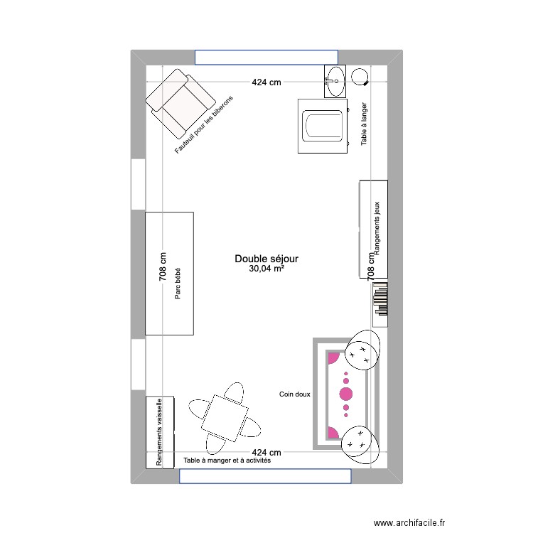 pièce à vivre. Plan de 0 pièce et 0 m2