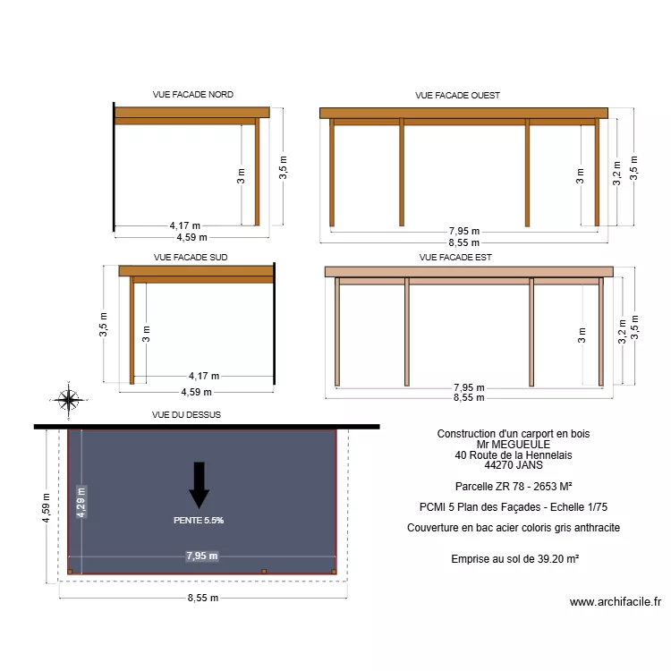 PCMI 5 MEGUEULE. Plan de PCMI 5 MEGUEULE. Plan de