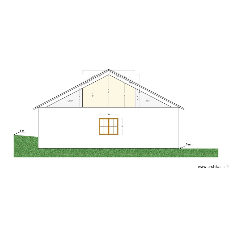 COUPE TOITURE. Plan de 0 pièce et 0 m2