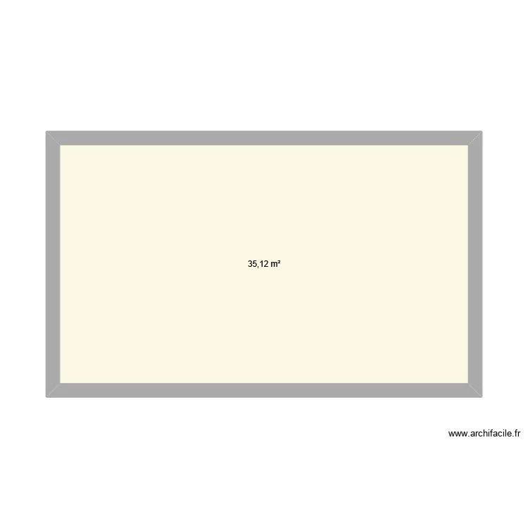 maison. Plan de 1  et 35 m²