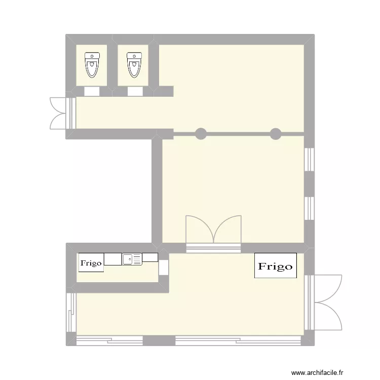 salle des fetes. Plan de 5 pièces et 33 m² salle des fetes. Plan de 5 pièces et 33 m²
