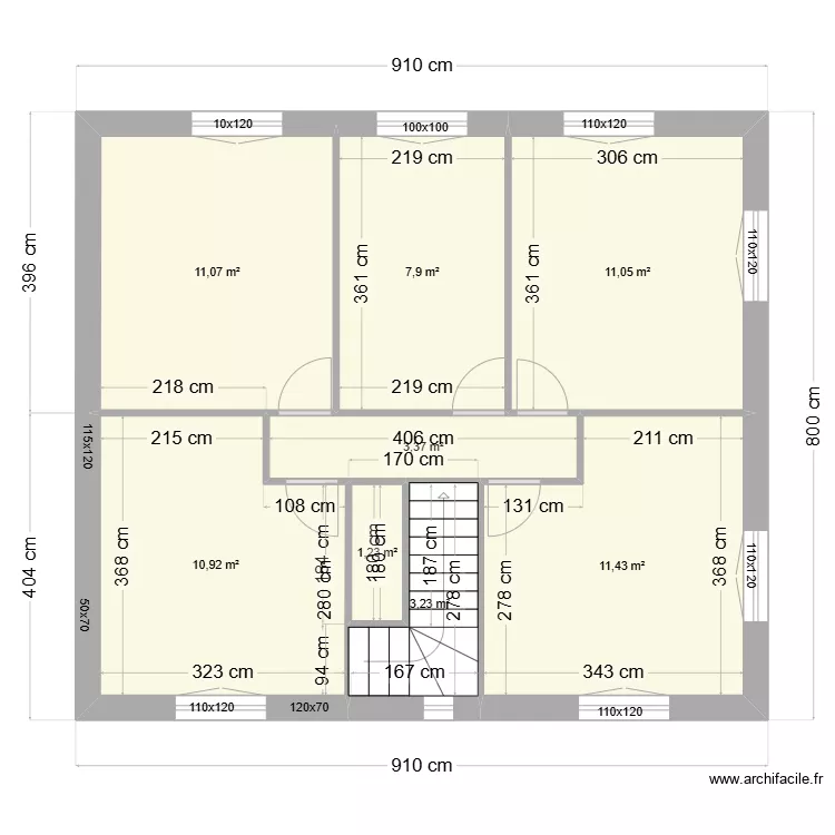 ETAGE PLACOJORGE. Plan de 