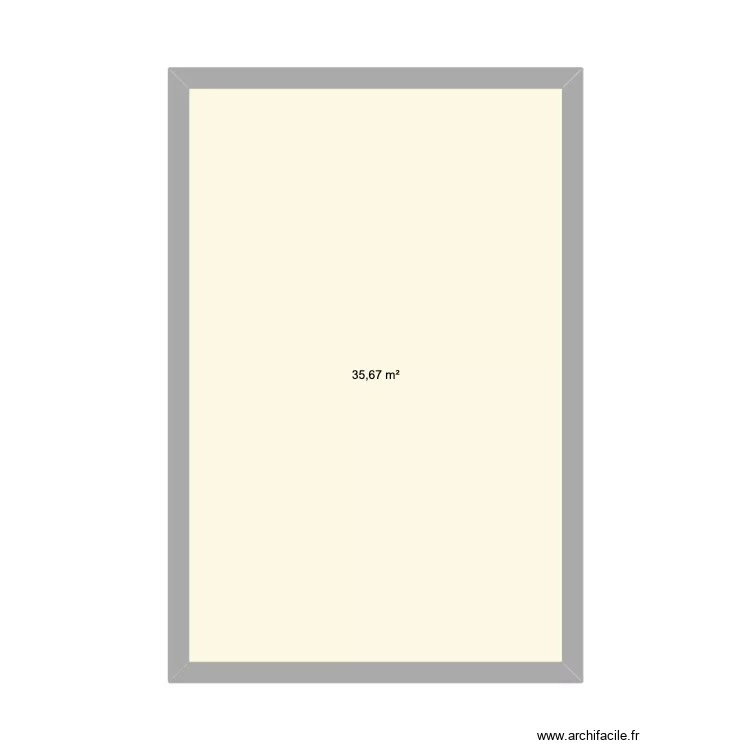 Lanety maison &eacute;tage. Plan de 1  et 36 m²
