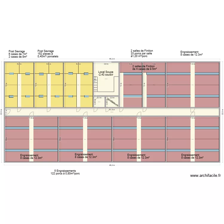 Engraissement GRENET. Plan de 