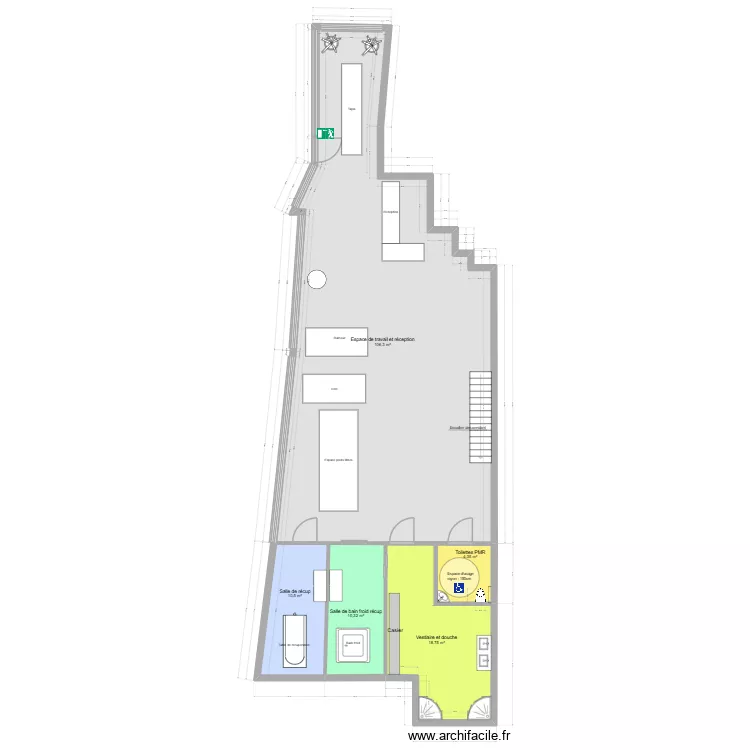 bast v2. Plan de 9  et 301 m²