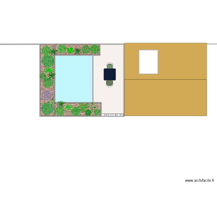 maison clara. Plan de 5 pièces et 54 m2