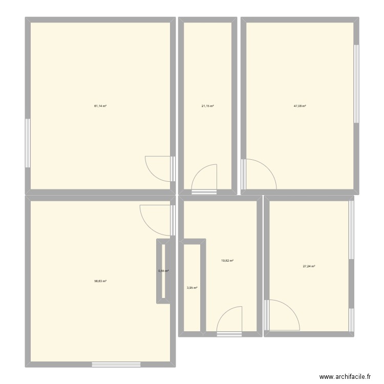appart 36 clichy. Plan de 8 pièces et 240 m2