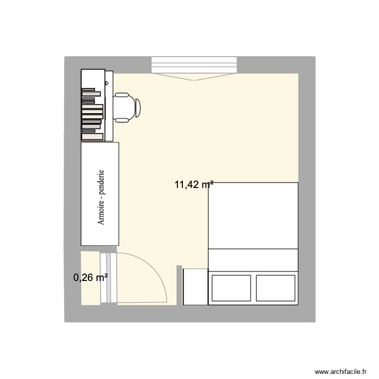 chambre Adam. Plan de 0 pièce et 0 m2