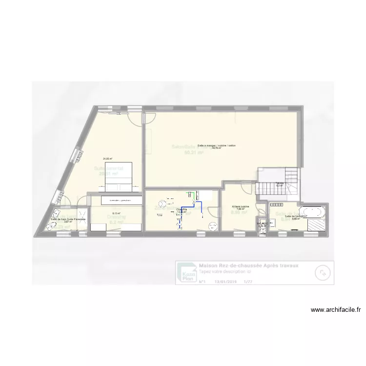 Maison Evo 3. Plan de 16 et 228 m² Maison Evo 3. Plan de 16 et 228 m²