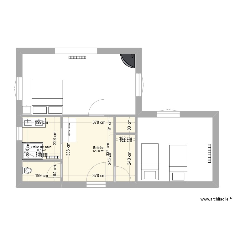 1er étage_sanitaires a l'est_philippe. Plan de 0 pièce et 0 m2