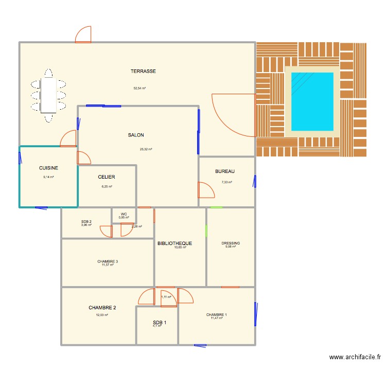 MAISON FAMILLE. Plan de 0 pièce et 0 m2