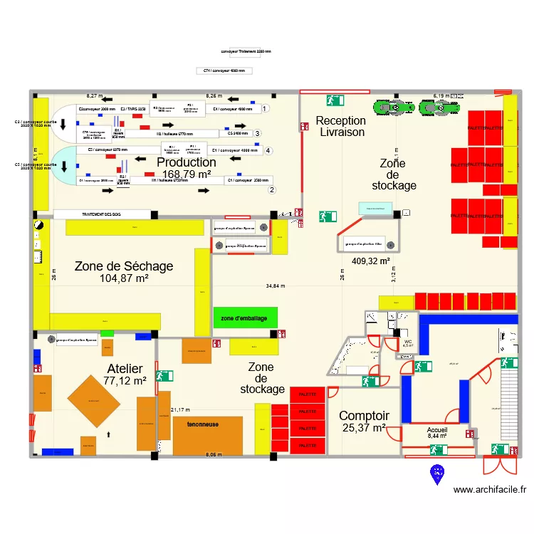 Dépot Sèvres projet douche. Plan de Dépot Sèvres projet douche. Plan de